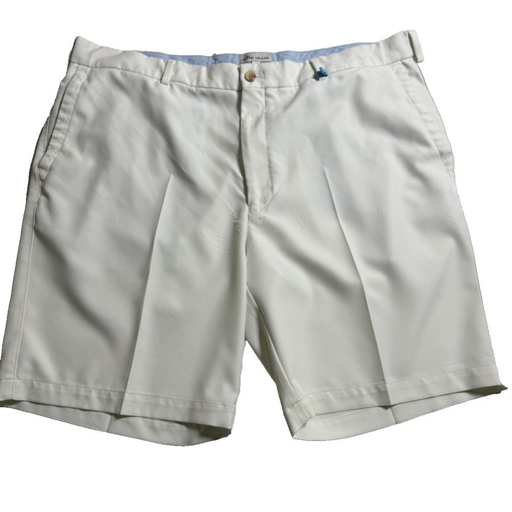Peter Millar Men golf shorts Size 40 Performance stretch flat front light weight